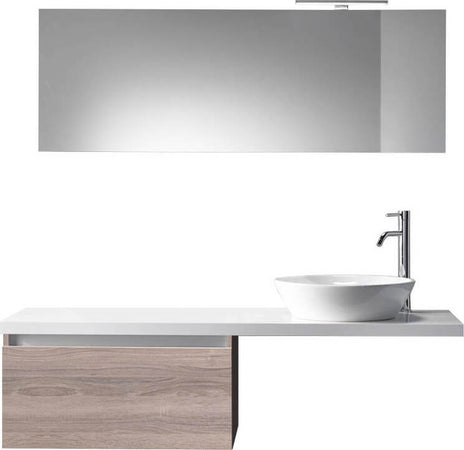 Composizione Mobile Bagno 70cm Sospeso Un Cassetto Specchio E Lampada Casa e cucina/Bagno/Mobili da bagno/Mobiletti con lavabo Shopbagno.it - Roma, Commerciovirtuoso.it