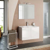 Composizione Mobile Bagno 80cm Sospeso Con 2 Ante e Specchio con Lampada Casa e cucina/Bagno/Mobili da bagno/Mobiletti con lavabo Shopbagno.it - Roma, Commerciovirtuoso.it