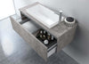 Composizione Mobile Bagno Sospesa 100cm Con Cassetto, Specchio a LED Integrato Casa e cucina/Bagno/Mobili da bagno/Mobiletti con lavabo Shopbagno.it - Roma, Commerciovirtuoso.it