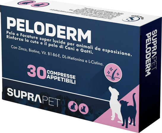 Compresse-Per-Lucentezza-Del-Pelo-Di-Cane-E-Gatto-30-Compresse-Suprapet-Pelo-E-Cute-A-Base-Di-Biotina,-Zinco,-Vitamine-B,-Metionina-E-Cistina-Per-Il-Benessere-E-La-Lucentezza-Del-Pelo---Mangime-Complementare