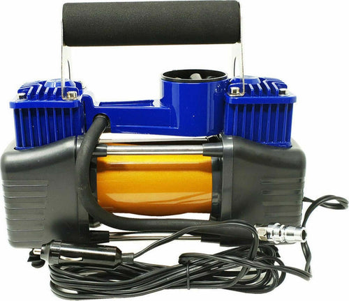 COMPRESSORE-2-CILINDRO-12V-85L-150PSI-X-AUTO-E-FURGONE-CON-BORSA-COMPRESA