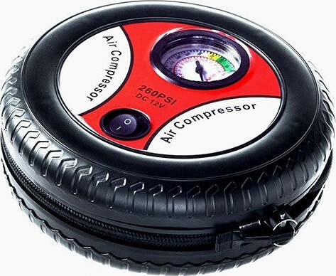COMPRESSORE D'ARIA A FORMA DI RUOTA GONFIA VELOCEMENTE PNEUMATICI BICI AUTO MOTO  Trade Shop italia - Napoli, Commerciovirtuoso.it
