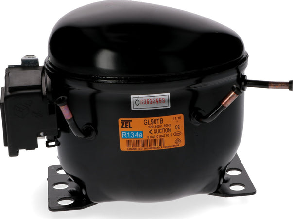 COMPRESSORE ERMETICO ZEL GL90TB - R134 1/4 HP  CILINDRATA: 8,85CC. HMBP Casa e cucina/Grandi elettrodomestici/Accessori e parti di ricambio/Ricambi e accessori per frigoriferi/Motori per frigoriferi Rossi Ricambi - Venetico Marina, Commerciovirtuoso.it