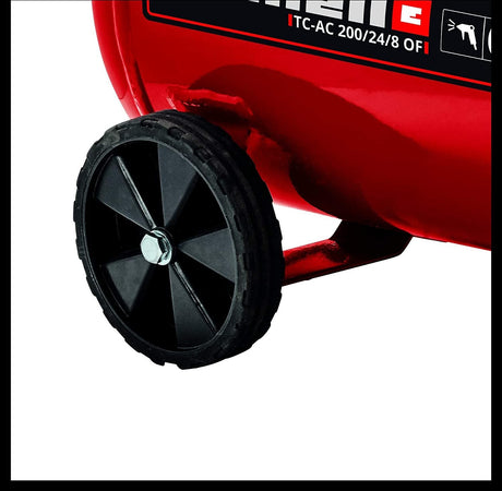 Compressore TC-AC 200/24/8 autolubrificato serbatoio da 24 litri fino ad 8 bar con valvola di sicurezza