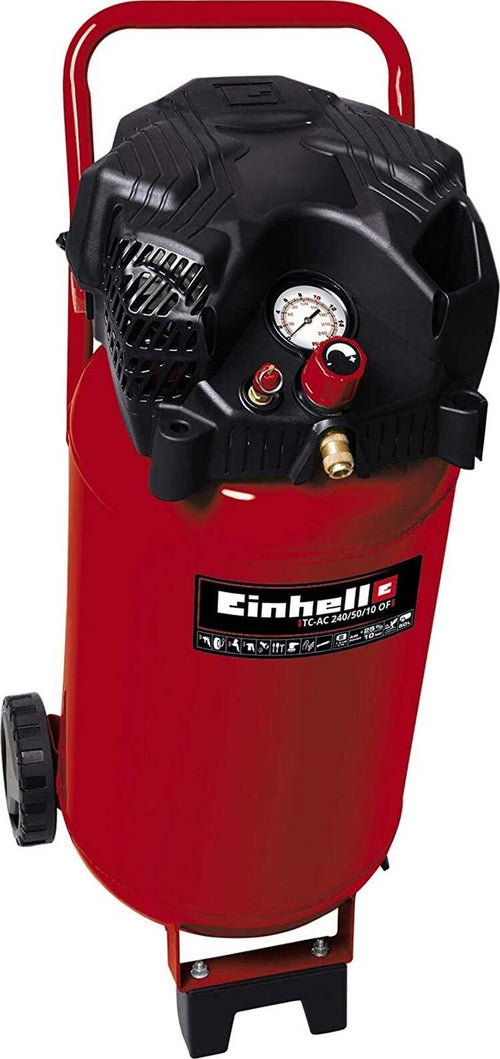 Compressore TC-AC 240/50/10 autolubrificato con ruote valvola di sicurezza Fai da te/Utensili elettrici e a mano/Utensili elettrici/Compressori d'aria La Zappa - Altamura, Commerciovirtuoso.it