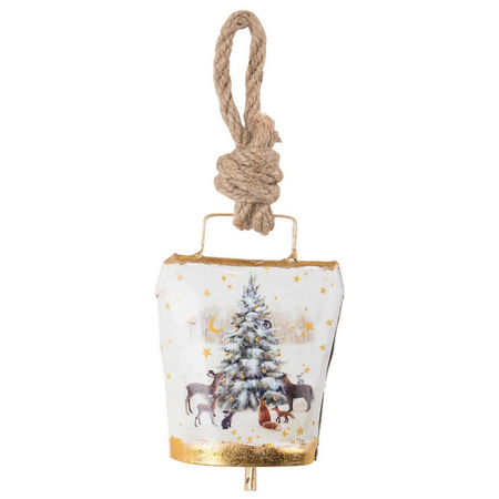 Pendaglio Campana "Wendi" per Albero di Natale h 11,5 cm in metallo