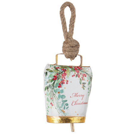 Pendaglio Campana "Wendi" per Albero di Natale h 11,5 cm in metallo