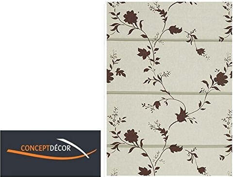 CONCEPT-DECOR---TENDA-A-PACCHETTO-CON-BINARIO-INCLUSO-COLORE-GRIGIO-CON-FIORE-60X175