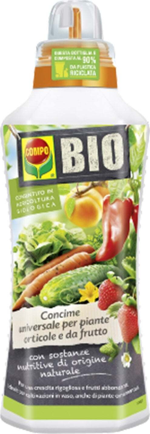 Concime Biologico per Piante Orticole e da frutto fertilizzante universale liquido 1 lt Giardino e giardinaggio/Giardinaggio/Fertilizzanti e concimi/Fertilizzanti multiuso La Zappa - Altamura, Commerciovirtuoso.it