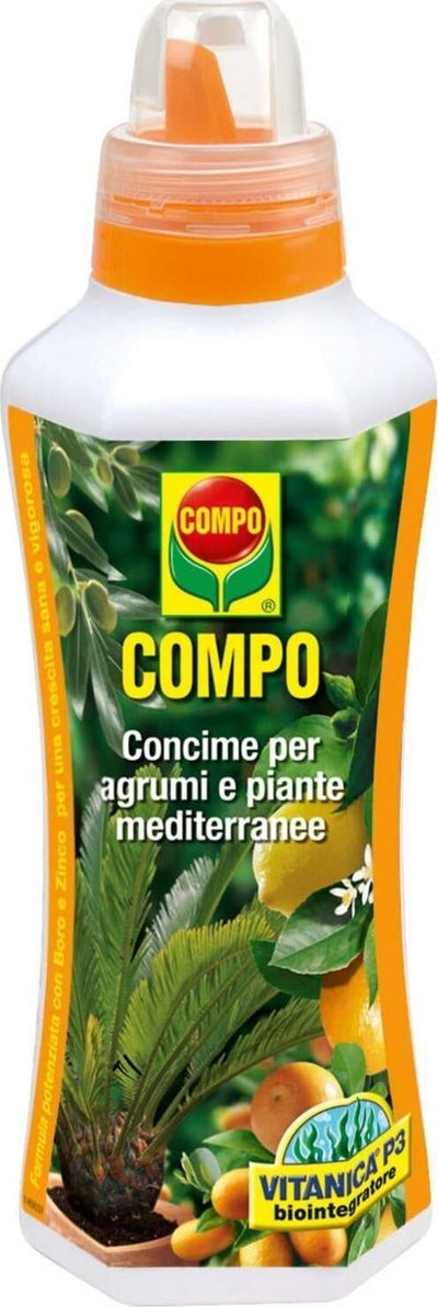 Concime liquido per agrumi e piante mediterranee fertilizzante per Limoni e Cycas 1 lt Giardino e giardinaggio/Giardinaggio/Fertilizzanti e concimi/Fertilizzanti per piante da frutto La Zappa - Altamura, Commerciovirtuoso.it