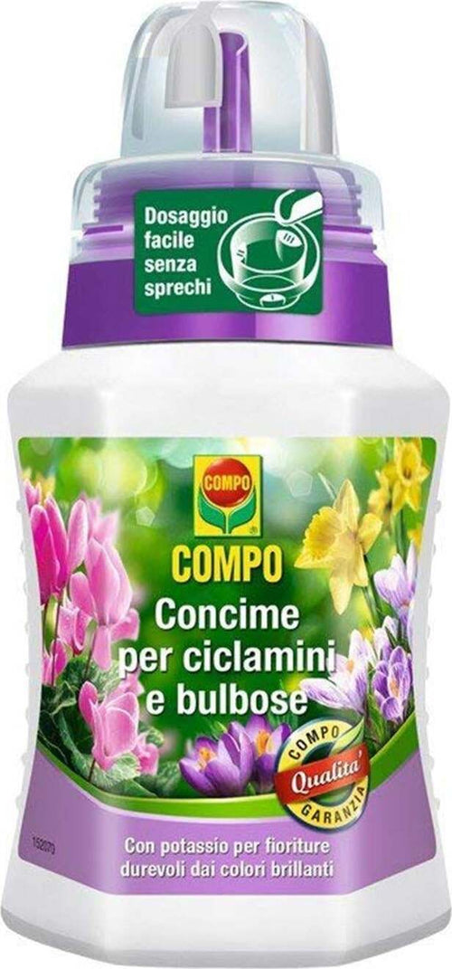 Concime liquido per Ciclamini fertilizzante per piante Bulbose 250 ml Giardino e giardinaggio/Giardinaggio/Fertilizzanti e concimi/Fertilizzanti per vegetali La Zappa - Altamura, Commerciovirtuoso.it