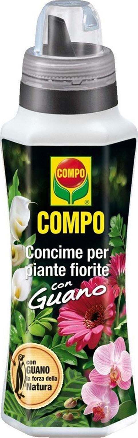 Concime liquido per piante fiorite con Guano fertilizzante per fiori da balcone 1 lt Giardino e giardinaggio/Giardinaggio/Fertilizzanti e concimi/Fertilizzanti per fiori La Zappa - Altamura, Commerciovirtuoso.it