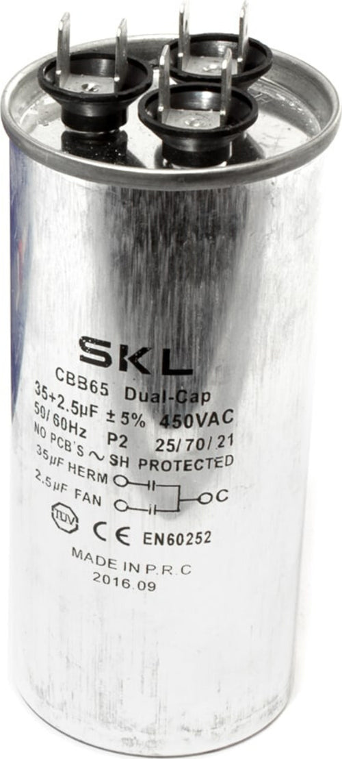 CONDENSATORE PER REFRIGERAZIONE CONDIZIONATORE 35+2.5 µF 450V Commercio Industria e Scienza/Impianti elettrici/Componenti passivi/Condensatori Rossi Ricambi - Venetico Marina, Commerciovirtuoso.it