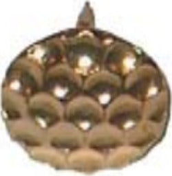 CONDY---60-BULLETTE-MARTELLATE-OTTONATE-DIAMETRO-12MM