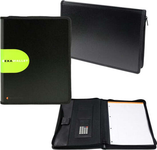 Conferenziere con calcolatrice Exawallet - PPL - 26 5x34 cm - nero - Exacompta Cancelleria e prodotti per ufficio/Archivio ufficio e accessori per scrivania/Raccoglitori e accessori per raccoglitori/Raccoglitori/Raccoglitori a leva per documenti Eurocartuccia - Pavullo, Commerciovirtuoso.it