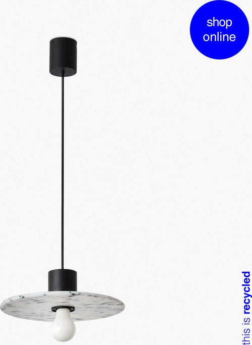 CONFETTI 300 lampada a sospensione in marmo riciclato ø30cm Illuminazione/Illuminazione per interni/Lampadari lampade a sospensione e plafoniere/Lampade a sospensione Led Mall Home - Napoli, Commerciovirtuoso.it
