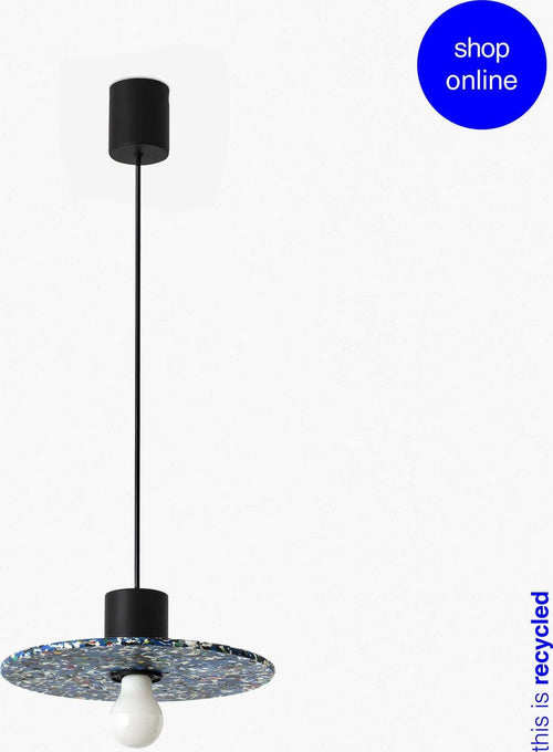 CONFETTI 300 lampada a sospensione trucioli riciclati ø30cm Illuminazione/Illuminazione per interni/Lampadari lampade a sospensione e plafoniere/Lampade a sospensione Led Mall Home - Napoli, Commerciovirtuoso.it