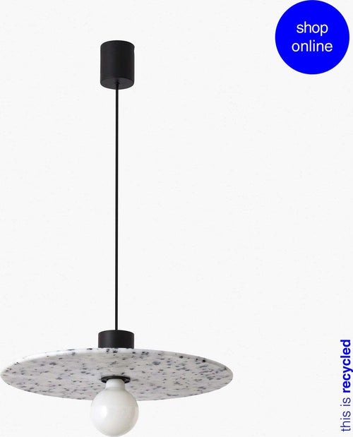 CONFETTI 400 lampada a sospensione in marmo riciclato ø45cm Illuminazione/Illuminazione per interni/Lampadari lampade a sospensione e plafoniere/Lampade a sospensione Led Mall Home - Napoli, Commerciovirtuoso.it