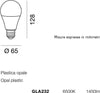 Confezione-10-Lampadine-Gea-Led-GLA232-E27-15W-LED-6500°K-1450LM-200°-luce-freddissima-plastica-opale-diffusa