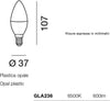 Confezione-10-Lampadine-Gea-Led-GLA236-E14-7W-LED-600Lm-160°-6500°K-luce-freddissima-plastica-bianca