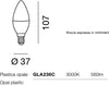 Confezione-10-Lampadine-Gea-Led-GLA236C-E14-7W-LED-560Lm-160°-3000°K-luce-calda-plastica-bianca-interno