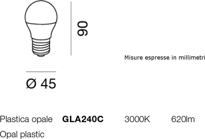 Confezione-10-Lampadine-Gea-Led-GLA240C-7W-620lm-LED-E27-160°-bianca-goccia-plastica