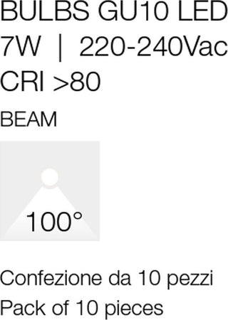 Confezione-10-Lampadine-Gea-Led-GLA244C-7W-GU10-LED-100°-attacco-baionetta-luce-diffusa
