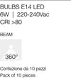 Confezione-10-Lampadine-Gea-Led-GLA280-E14-6W-LED-360°-vetro-trasparente-luce-calda-naturale-oliva-colpo-di-vento