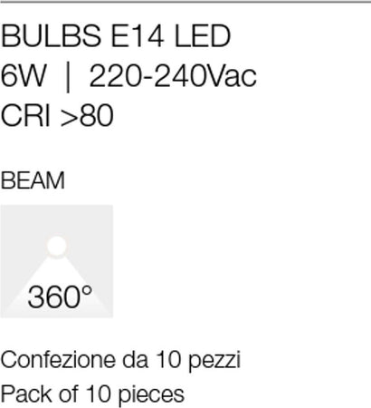 Confezione-10-Lampadine-Gea-Led-GLA280-E14-6W-LED-360°-vetro-trasparente-luce-calda-naturale-oliva-colpo-di-vento