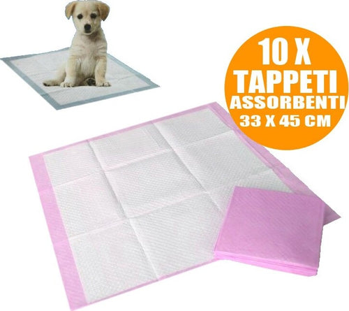 CONFEZIONE 10 TAPPETINI ASSORBENTI BISOGNI ANIMALI DOMESTICI CUCCIOLI E ADULTI  Trade Shop italia - Napoli, Commerciovirtuoso.it