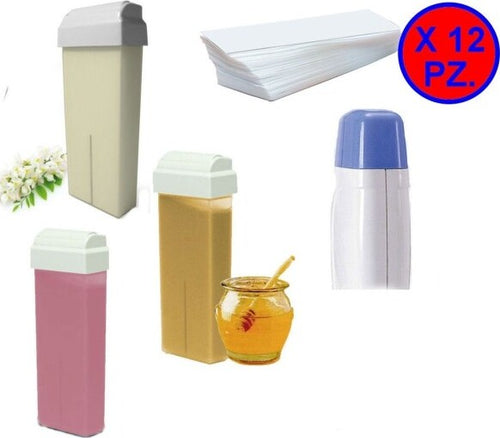 Confezione 12 Rullo Cera Miele Zinco Titanio 100ml Depilazione Rullo Ceretta Salute e cura della persona/Rasatura epilazione e rimozione peli/Epilazione e rimozione peli/Ceretta/Rulli Trade Shop italia - Napoli, Commerciovirtuoso.it