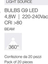 Confezione-20-Lampadine-Gea-Led-GLA360C-G9-LED-550LM-luce-diffusa