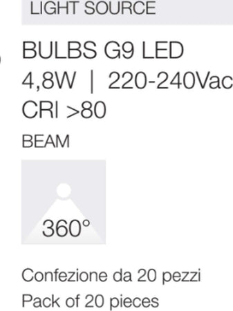 Confezione-20-Lampadine-Gea-Led-GLA360C-G9-LED-550LM-luce-diffusa