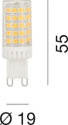 Confezione-20-Lampadine-Gea-Led-GLA360N-G9-LED-600LM-luce-diffusa