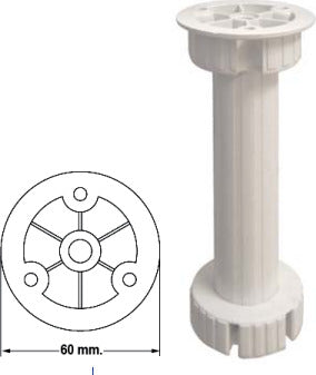 CONFEZIONE-4-PIEDINI-DA-CUCINA-ATTACCO-INTEGRATO-REGOLABILI-BIANCHI-O-NERI-D28H150