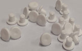 CONFEZIONE-40-PEZZI---PARACOLPI-IN-PLASTICA-MORBIDI-BIANCHI-Ø5MM