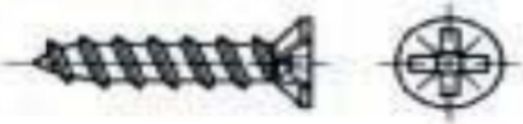 CONFEZIONE-50-PEZZI---VITI-PER-CERNIERE-A-METRAGGIO---ZINCATE-BIANCHE-Ø2,5X16MM---IMPRONTA-A-CROCE