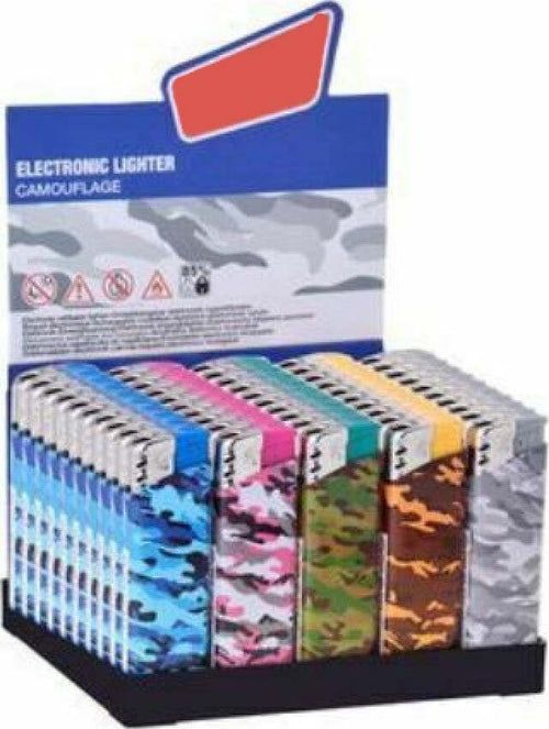 Confezione 50 Pezzi Accendini Elettronici Ricaricabili Prof Camouflage Militare Casa, arredamento e bricolage > Hobby e collezionismo > Articoli per Fumatori > Accendini Trade Shop italia - Napoli, Commerciovirtuoso.it