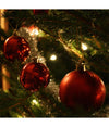 Confezione 54 Palline Di Natale Colore Rosso 6 Cm Addobbo Natalizio
