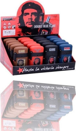 Confezione-Box-20-Pz-Accendini-Ricaricabili-Doppia-Fiamma-Che-Guevara