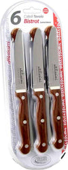 Confezione coltelli Tavola 6 pz. Acciaio Inox 6 Coltello Lama dentata acciaio inox 420 coltelli da tavola L'Orchidea - Siderno, Commerciovirtuoso.it