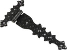 CONFEZIONE-DA-1-PEZZO---CERNIERA-RUSTICA-PIANA-IN-FERRO-MARTELLATO-182X92MM---COLORE-NERO
