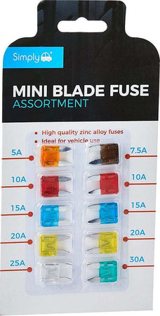 Confezione Da 10 Pezzi Mini Fusibili Assortiti Per Auto Camion Barca Camper Auto e Moto/Parti per auto/Fusibili/Fusibili piatti Trade Shop italia - Napoli, Commerciovirtuoso.it
