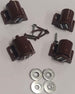 CONFEZIONE-DA-2-PEZZI---CHIUSURE-MANETICHE-REGOLABILI-PER-ANTE---CON-RISCONTRO-E-VITI---IN-PLASTICA-COLORE-MARRONE
