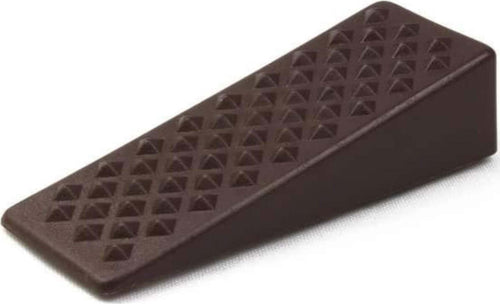 CONFEZIONE-DA-2-PEZZI---FERMAPORTE-ADESIVI-A-CUNEO---IN-PLASTICA---COLORE-MARRONE