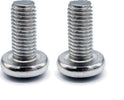 CONFEZIONE-DA-2-PEZZI---VITI-M6x25-CON-FISSAGGIO-A-SOFFITTO-PER-SUPPORTO-TUBI-ARMADIO---IN-ACCIAIO