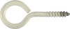 CONFEZIONE-DA-4-PEZZI---OCCHIOLI-AD-ANELLO-FILETTATI-4,0x30x14MM---IN-ACCIAIO-ZINCATO-VERNICIATO-BIANCO