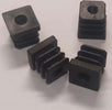 CONFEZIONE-DA-4-PEZZI---PUNTALI-A-TESTA-QUADRA-25X25MM---FILETTATI-M10---IN-PLASTICA-RESISTENTE-COLORE-NERO