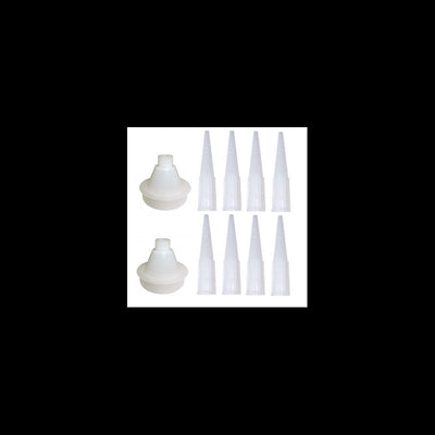 Set 10 pz per cartucce 600ml ( 8 siluri + 2 beccuc