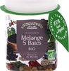 Confezioni Di Misto Di 5 Bacche Biologiche Con Pepe Nero, Pepe Bianco , Pepe Verde, Bacche Di Rosa , Peperoncino Pili Pili 30g